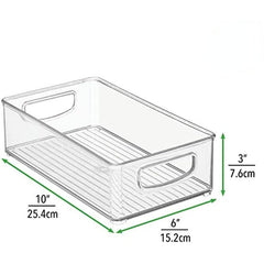 Plastic Storage Bin for Kitchen Pantry Fridge Freezer Food