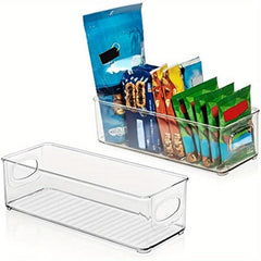 Plastic Storage Bin for Kitchen Pantry Fridge Freezer Food