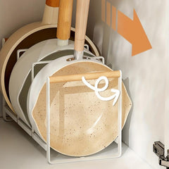 3 Grid Dish Rack for Drying Plates on Countertop or Shelf
