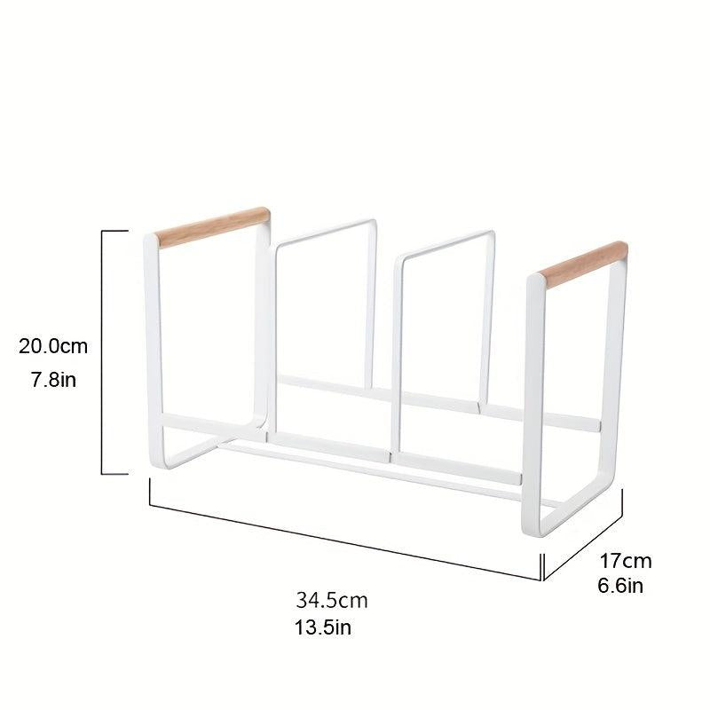 3 Grid Dish Rack for Drying Plates on Countertop or Shelf