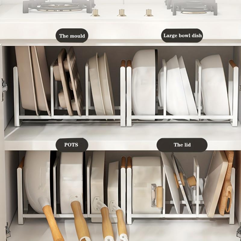 3 Grid Dish Rack for Drying Plates on Countertop or Shelf