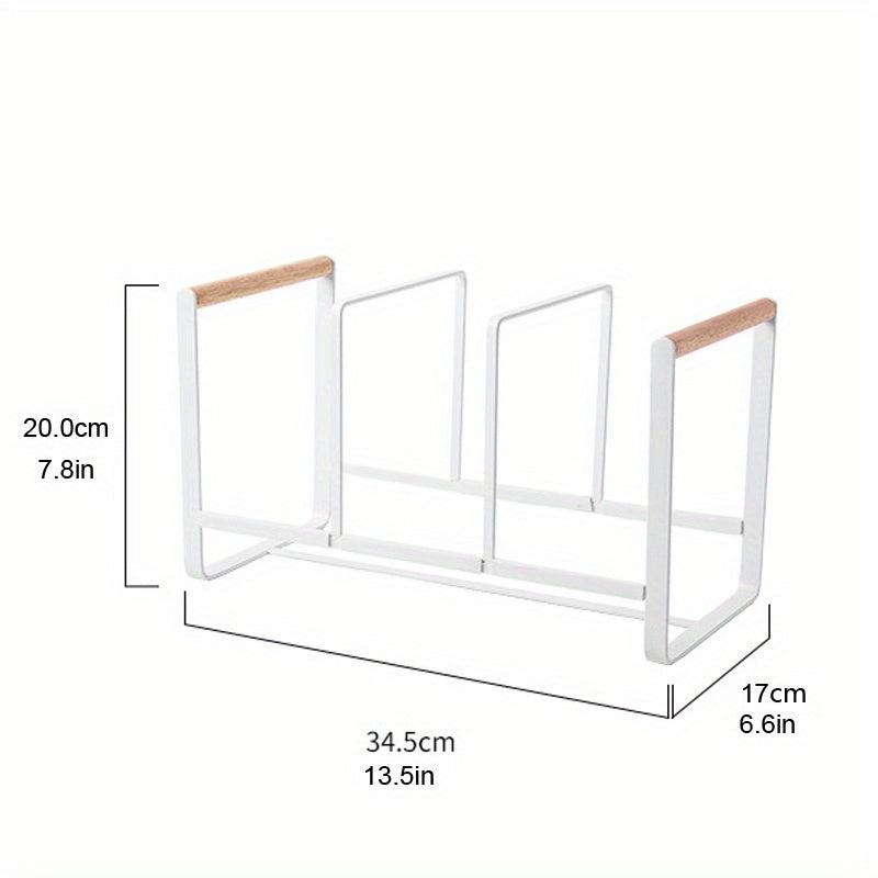 3 Grid Dish Rack for Drying Plates on Countertop or Shelf