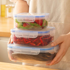 PP Transparent Refrigerator Box With Lid For Kitchen Fresh Keeping