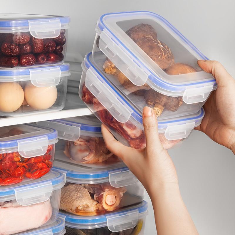 PP Transparent Refrigerator Box With Lid For Kitchen Fresh Keeping