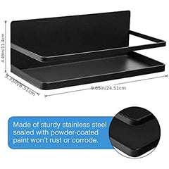 Magnetic Spice Rack For Refrigerator Extra Thick Metal & Magnets