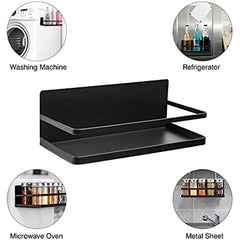Magnetic Spice Rack For Refrigerator Extra Thick Metal & Magnets