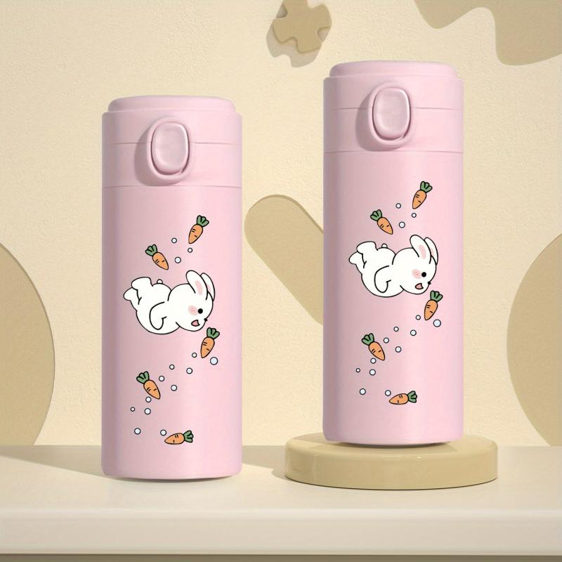 Rabbit Vacuum Flask Bouncing Lid 350ml Thermal Bottle Stainless Steel