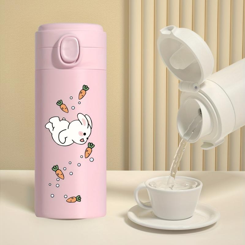 Rabbit Vacuum Flask Bouncing Lid 350ml Thermal Bottle Stainless Steel
