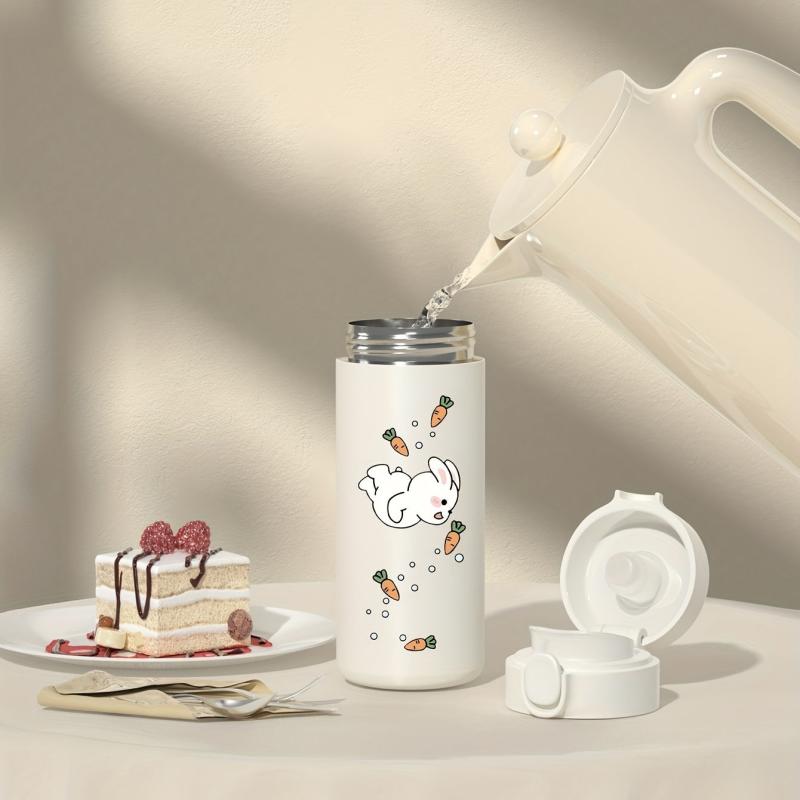 Rabbit Vacuum Flask Bouncing Lid 350ml Thermal Bottle Stainless Steel