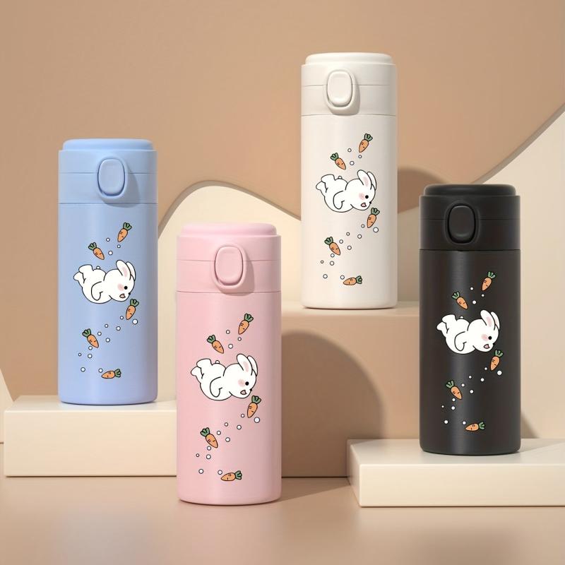 Rabbit Vacuum Flask Bouncing Lid 350ml Thermal Bottle Stainless Steel