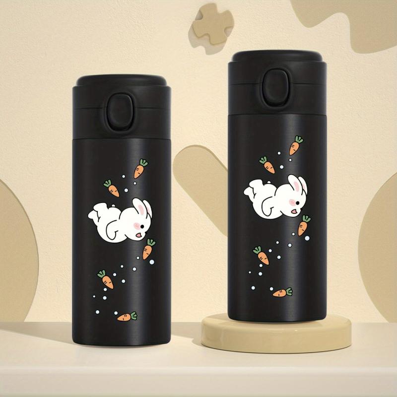 Rabbit Vacuum Flask Bouncing Lid 350ml Thermal Bottle Stainless Steel