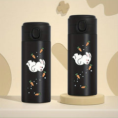 Rabbit Vacuum Flask Bouncing Lid 350ml Thermal Bottle Stainless Steel