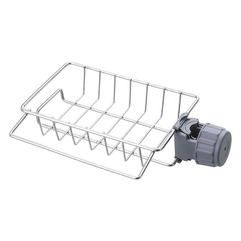 Kitchen Faucet Stainless Steel Rack Faucet Storage Sponge Holder Sink Caddy