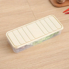 1pc Freezer Food Container Bins With Lid Stackable Non Stick Dumplings Box