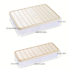 1pc Freezer Food Container Bins With Lid Stackable Non Stick Dumplings Box