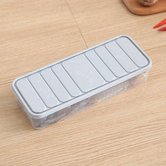 1pc Freezer Food Container Bins With Lid Stackable Non Stick Dumplings Box