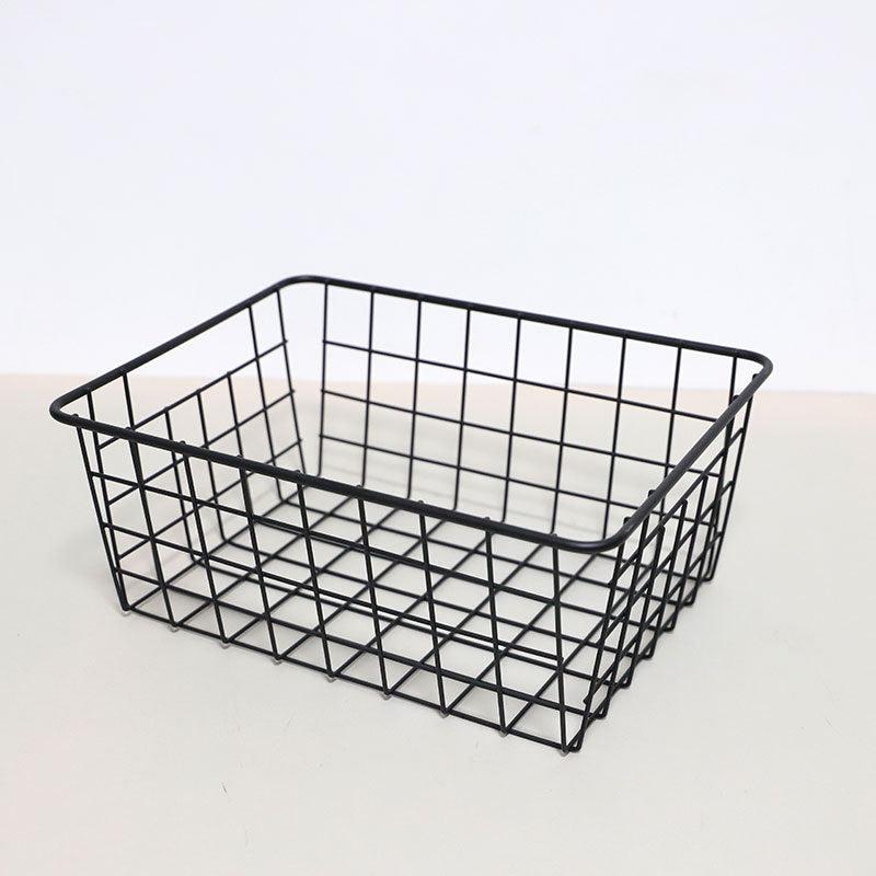 3pcs Iron Art Storage Basket Kitchen Fruit Vegetable And Spice Bottle Storage