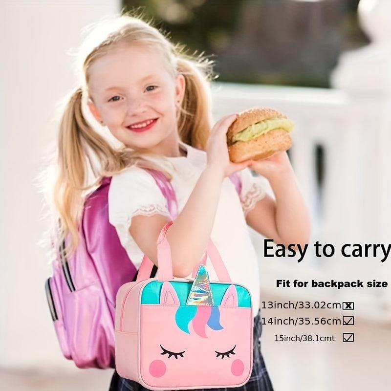 Dino Unicorn Insulated Lunch Bag Leakproof for Work School Picnic Beach