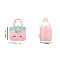 Dino Unicorn Insulated Lunch Bag Leakproof for Work School Picnic Beach