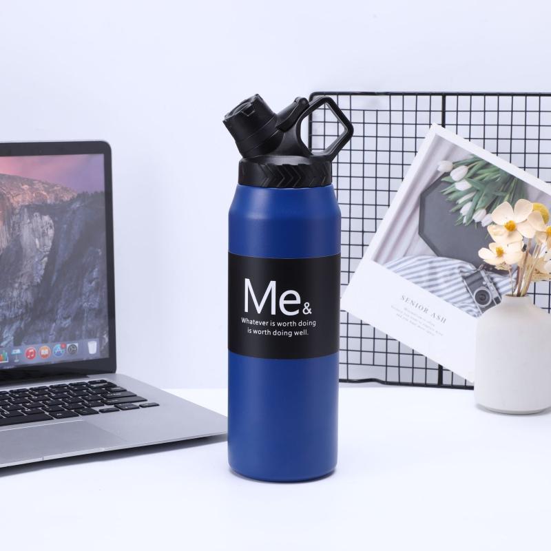 Large Capacity Insulated Water Bottle with Handle