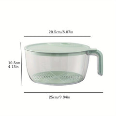Fruit & Vegetable Washing Bowl, Kitchen Sink Drainer Basket