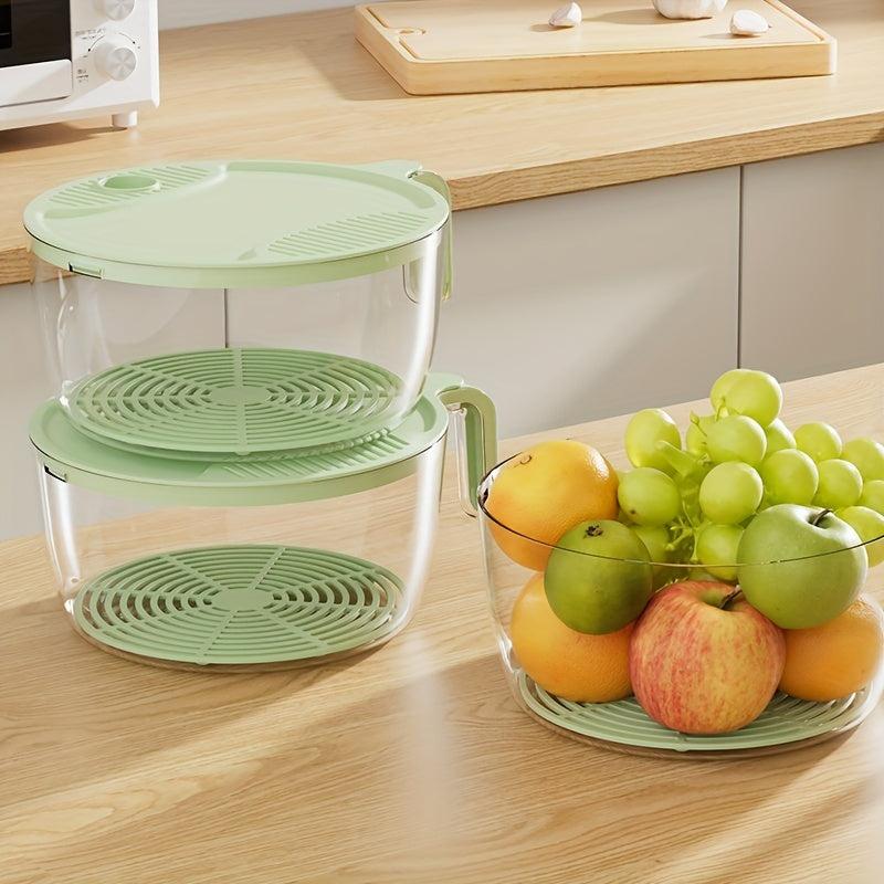 Fruit & Vegetable Washing Bowl, Kitchen Sink Drainer Basket