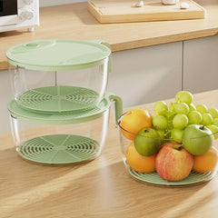 Fruit & Vegetable Washing Bowl, Kitchen Sink Drainer Basket