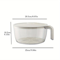 Fruit & Vegetable Washing Bowl, Kitchen Sink Drainer Basket