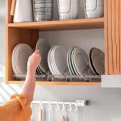 Kitchen Dish Storage Rack Box Cabinet Tableware Plate Bowl Cup Holder Drain