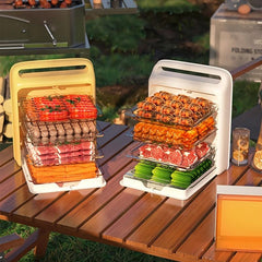 Layer Folding Serving Plate for Outdoor and Indoor Use