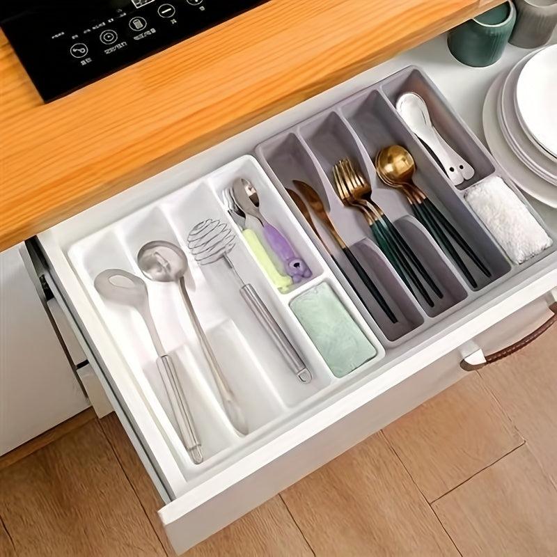Kitchen Drawer Storage Box Cutlery Compartment Organizer Tray