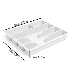 Kitchen Drawer Storage Box Cutlery Compartment Organizer Tray