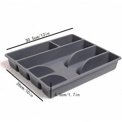 Kitchen Drawer Storage Box Cutlery Compartment Organizer Tray