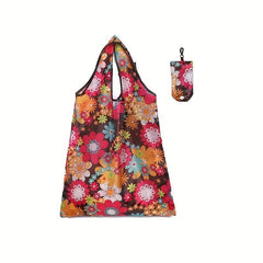Printed Reusable Grocery Bags Portable Supermarket Shopping Bag Waterproof
