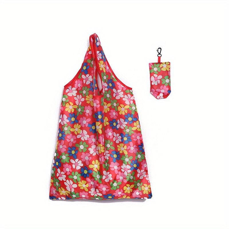 Printed Reusable Grocery Bags Portable Supermarket Shopping Bag Waterproof