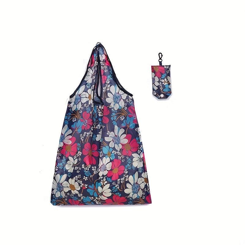 Printed Reusable Grocery Bags Portable Supermarket Shopping Bag Waterproof