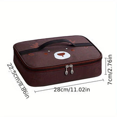 Christmas Deer Lunch Box Bag Waterproof Insulated Picnic Bag