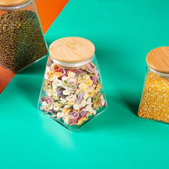 4pcs Airtight Glass Bottles with Lids for Food Storage