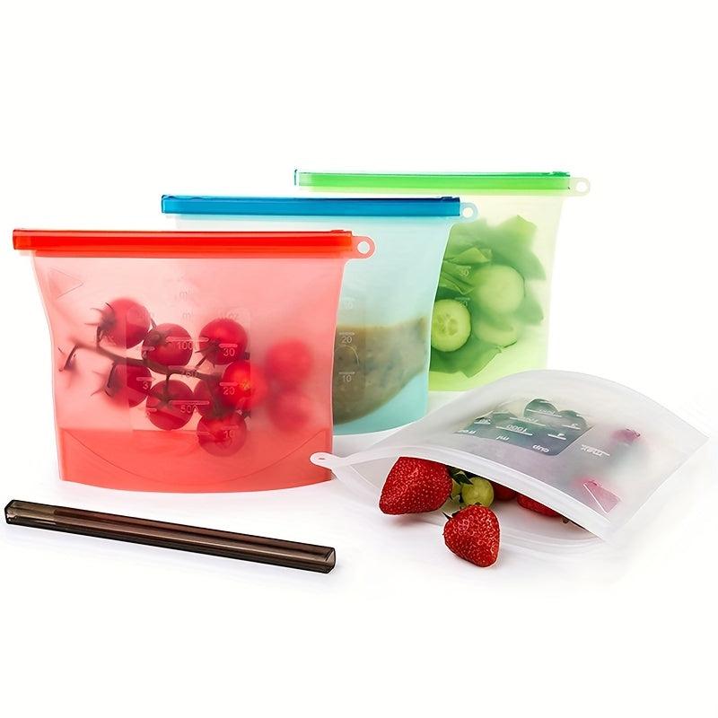 1pc Silicone Food Storage Bag Reusable Food Preservation Bag Sealing Bag