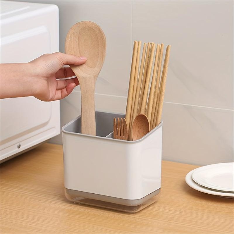 Cutlery Drain Rack Organizer Spoon Fork Chopstick Storage Holder Box