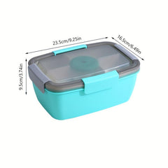 Leakproof 5 Compartment Bento Lunch Box for Teens, Microwave Safe