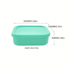 Silicone Lunch Box Divided Microwave Bento Box Leakproof Container