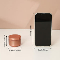 4pcs Tea Tins Loose Tea Candy Jars Portable Metal Herb Jar Container