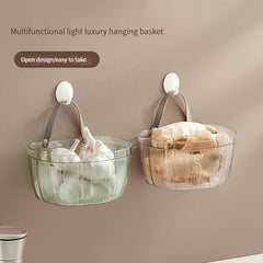 Kitchen Storage Basket Punching Hanging Bathroom Soap Sponge Holder