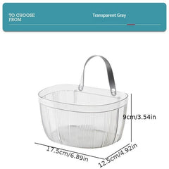 Kitchen Storage Basket Punching Hanging Bathroom Soap Sponge Holder