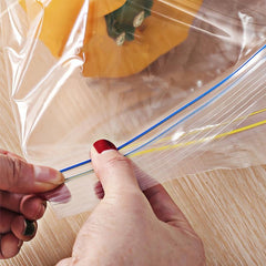 PE Zipper Bag, Double Sealing Strips, Fresh-keeping, Leak-Proof, Freezer Bag