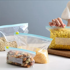 10pcs Reusable Food Storage Zipper Bags Leak Proof Fresh-keeping BPA-Free