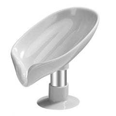 2pcs Leaf Shape Soap Box Drain Soap Holder Bathroom Accessories
