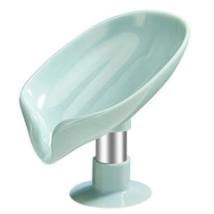 2pcs Leaf Shape Soap Box Drain Soap Holder Bathroom Accessories