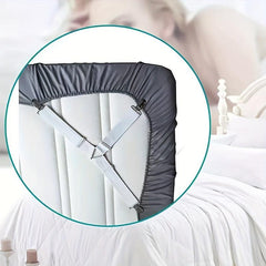 4pcs Adjustable Elastic Bed Sheet Grippers Fastener Clips